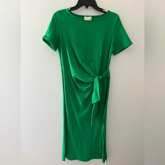 Sezane Pippa Dress Green S - Picture 2 of 8
